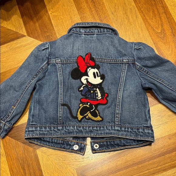 Disney Other - Gap Disney Toddler Jean Jacket with Minnie Mouse - Blue and Red